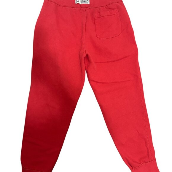 Polo Ralph Lauren Red Sweatpants Joggers Drawstring Elastic Waist Size Small - Picture 7 of 7